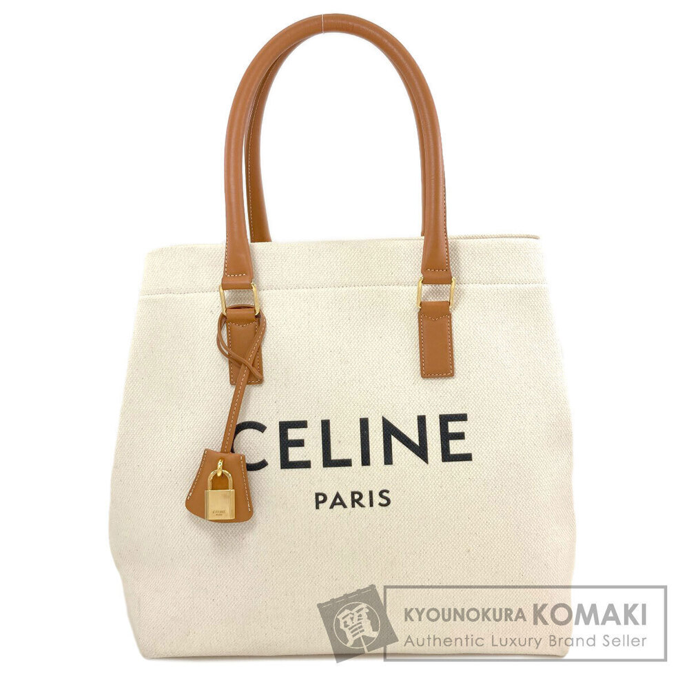 Celine Horizontal Cabas Handbag Canvas